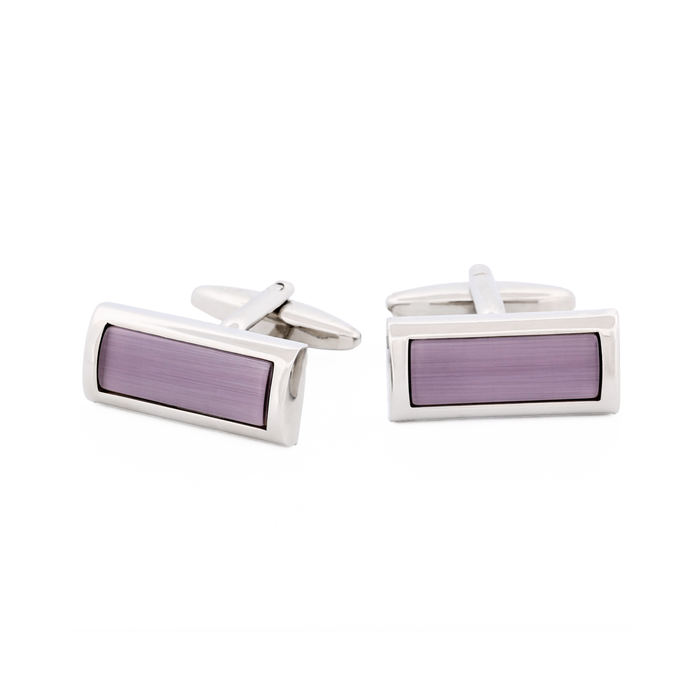 Lilac Cat's Eye Cufflinks