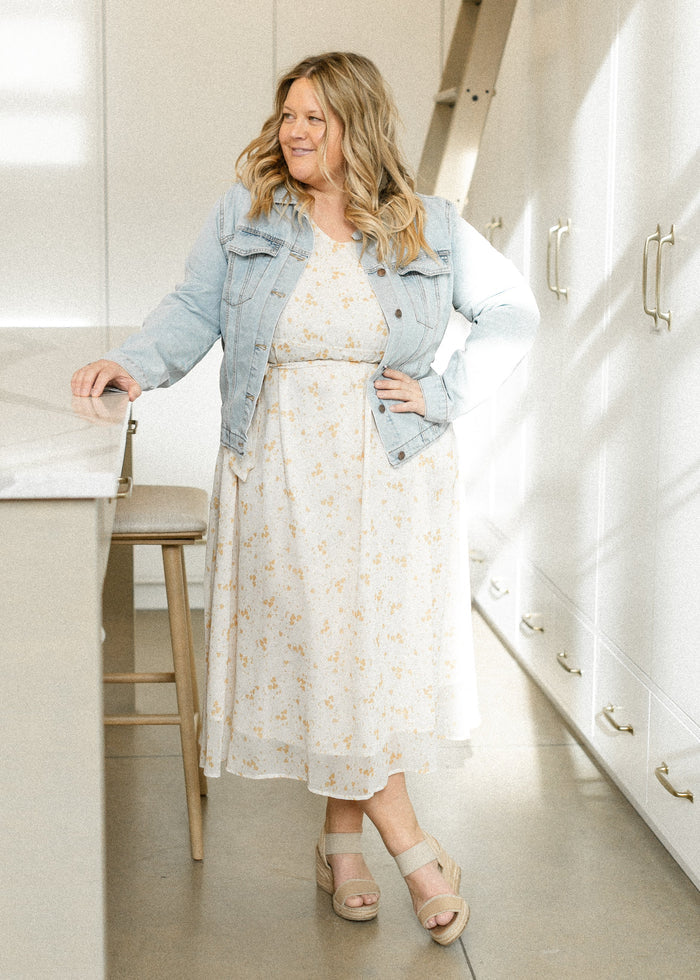 Lilia Flutter Sleeve Maxi Dress IC Dresses 1XL