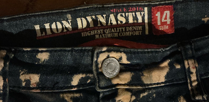 Waistband size tag Boys 14 Slim