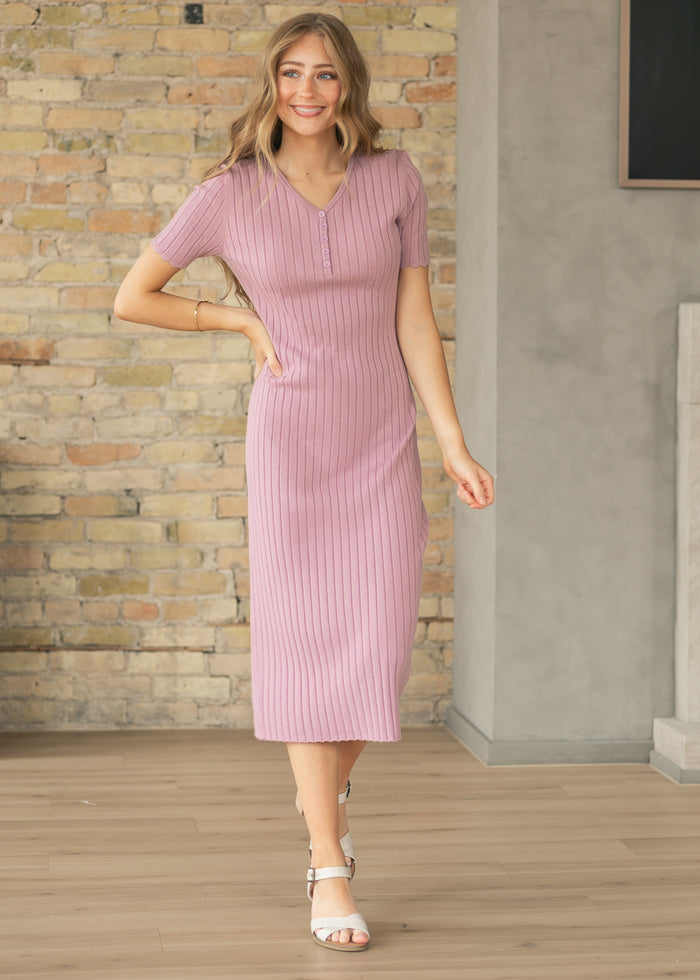 Lita Knit Button Front Dress IC Dresses XS