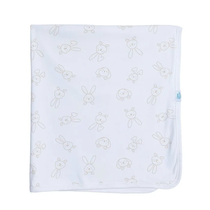 Little Dreams Girls Cotton Jersey Blankets - Ecru Ecru - ebebek