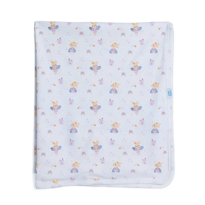 Little Dreams Girls Cotton Jersey Blankets - Ecru Ecru - ebebek