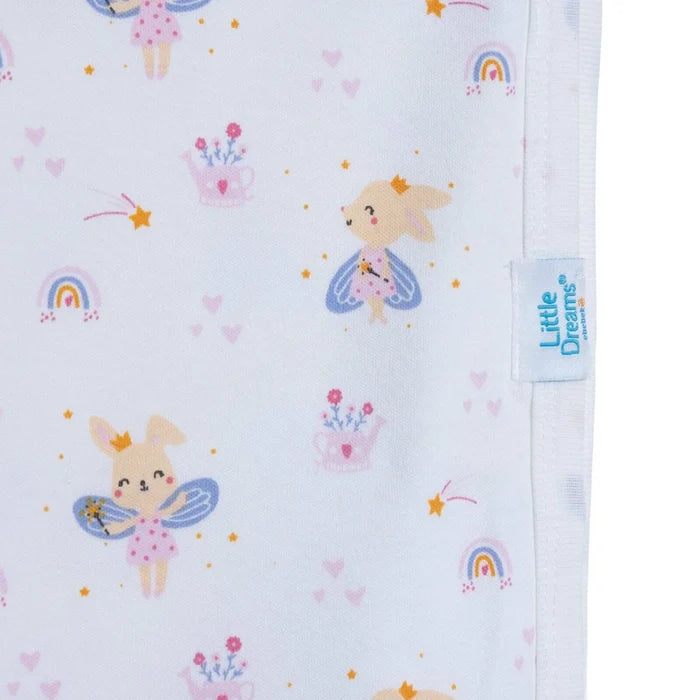 Little Dreams Girls Cotton Jersey Blankets - Ecru Ecru - ebebek