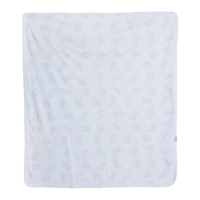 Little Dreams Girls Cotton Jersey Blankets - Ecru Ecru - ebebek