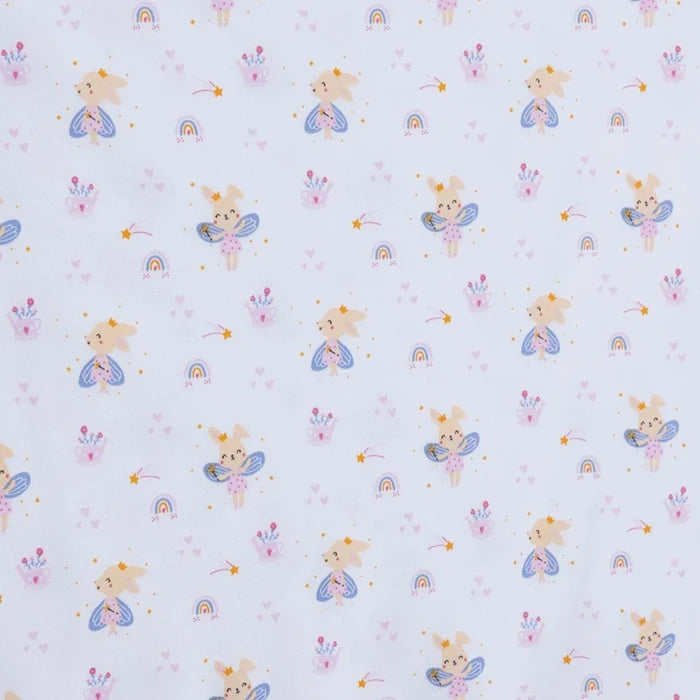 Little Dreams Girls Cotton Jersey Blankets - Ecru Ecru - ebebek