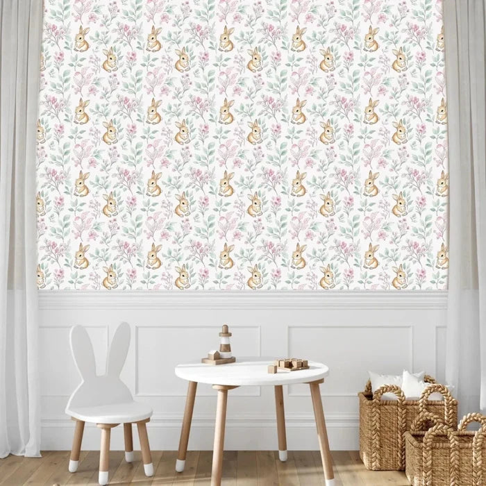 Live Vida Rabbits Mid Length Wall Drop - Pink - ebebek