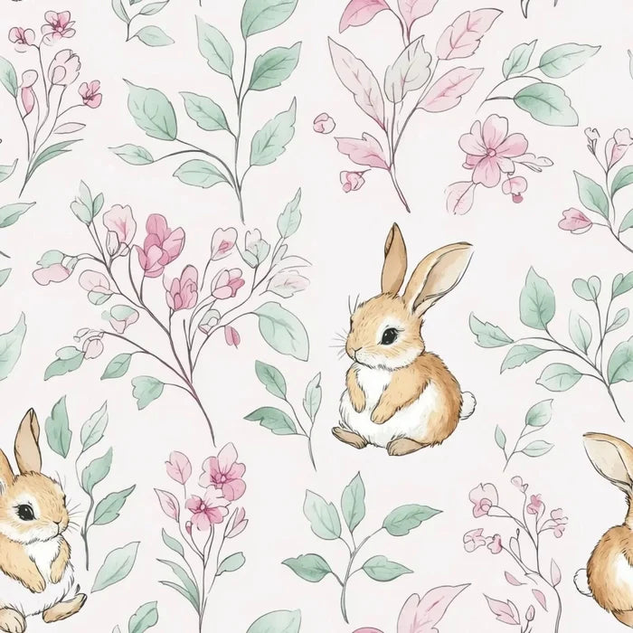 Live Vida Rabbits Mid Length Wall Drop - Pink - ebebek