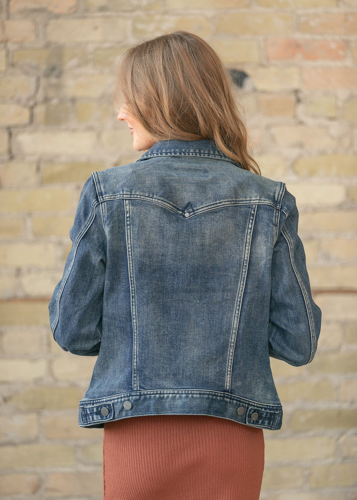 LIVERPOOL® Classic Dark Wash Jean Jacket FF Layering Essentials