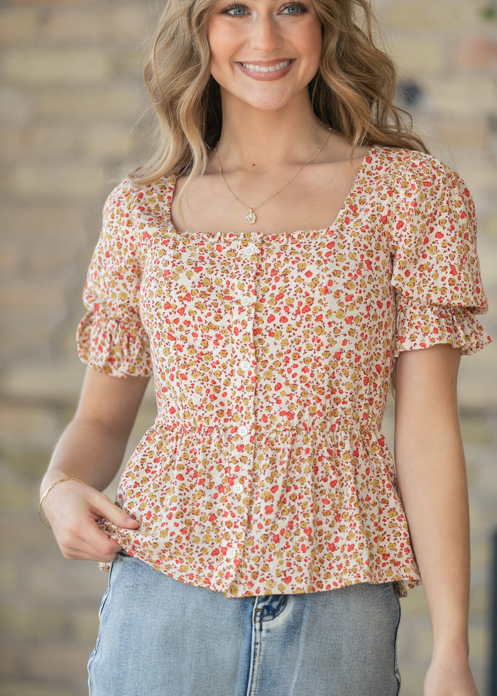 LIVERPOOL® Half Sleeve Square Neck Top - FINAL SALE FF Tops