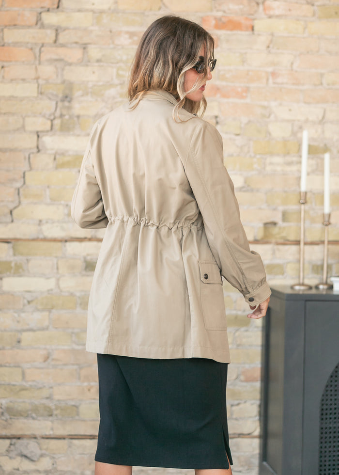 LIVERPOOL® Khaki Utility Jacket FF Layering Essentials