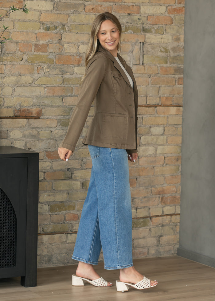 LIVERPOOL® Oak Brown Everyday Blazer FF Layering Essentials