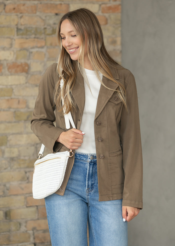 LIVERPOOL® Oak Brown Everyday Blazer FF Layering Essentials