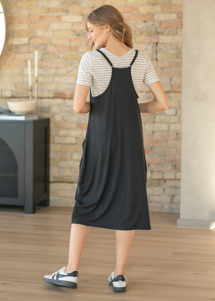 Lolo Black Racerback Midi Dress IC Dresses