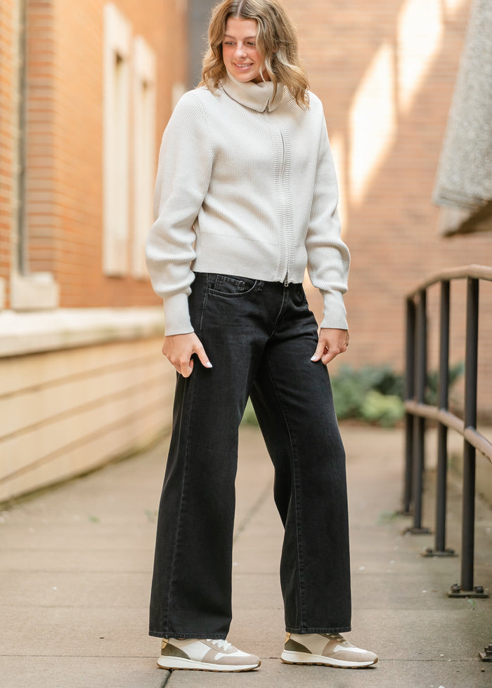 Low Rise Slouch Jeans FF Pants