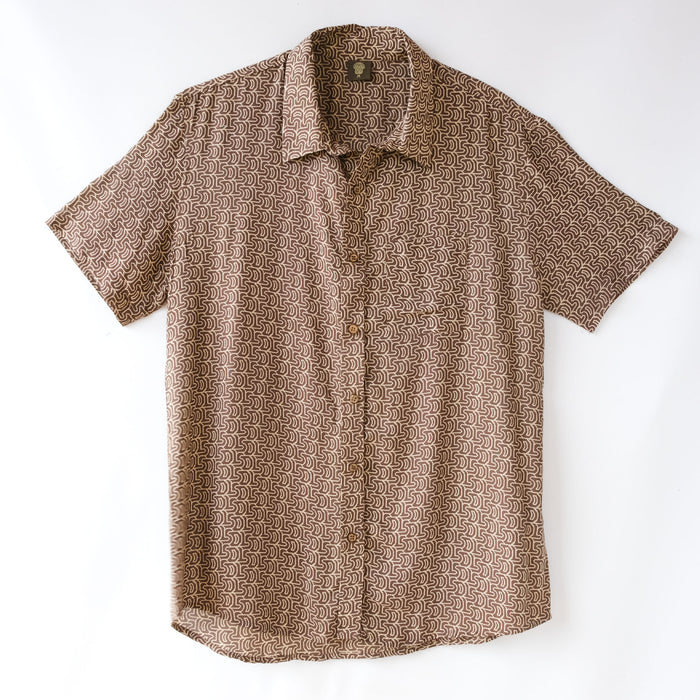 LSD DISCHARGE Half Sleeve Button Up Shirt - symbolika