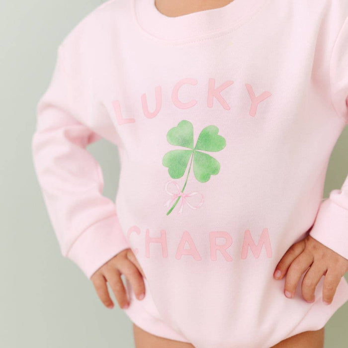 Lucky Charm St. Patrick's Day Long Sleeve Romper - Baby