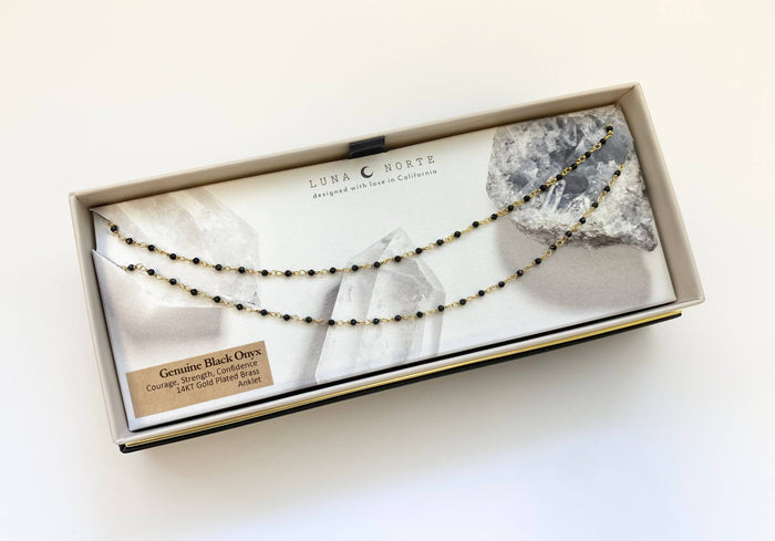 Luna Norte - Draped In Gems - Black Onyx