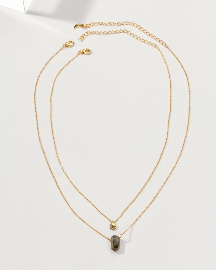 Luna Norte - Luz de Luna Necklace Set- Labradorite
