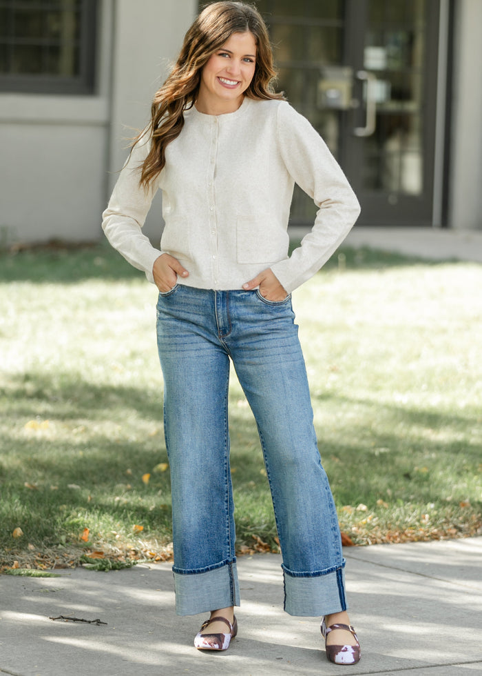 Lyra Cardigan with Front Pocket FF Tops