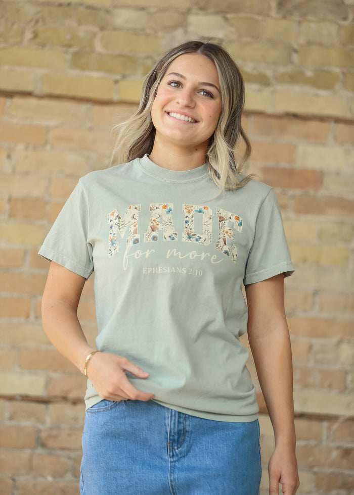 Made For More Floral Graphic T-Shirt FF Tops