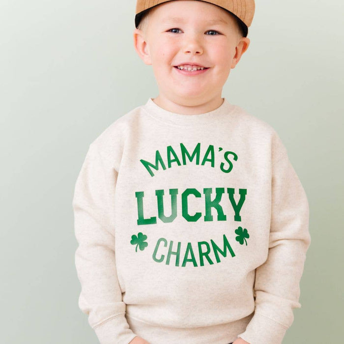 Mama's Lucky Charm St. Patrick's Day Sweatshirt - Boys