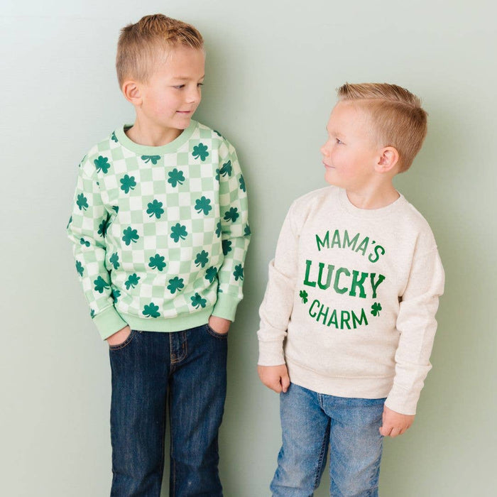 Mama's Lucky Charm St. Patrick's Day Sweatshirt - Boys