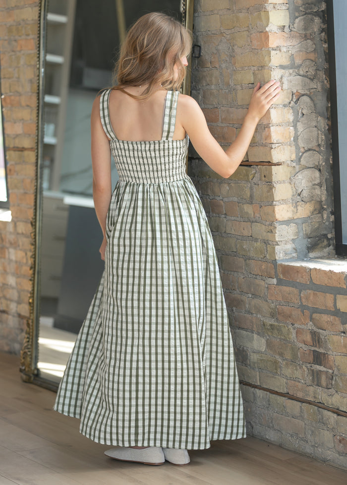 Marquee Sweet Pea Gingham Maxi Dress FF Dresses