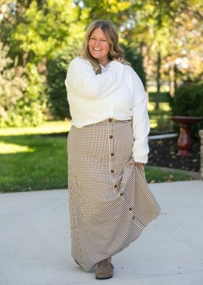 McKenna Gingham Maxi Skirt IC Skirts
