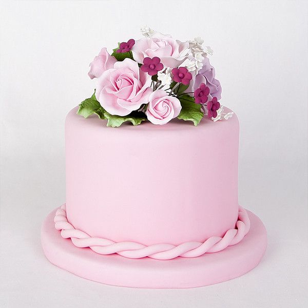 Medium Garden Rose Toppers - Pink