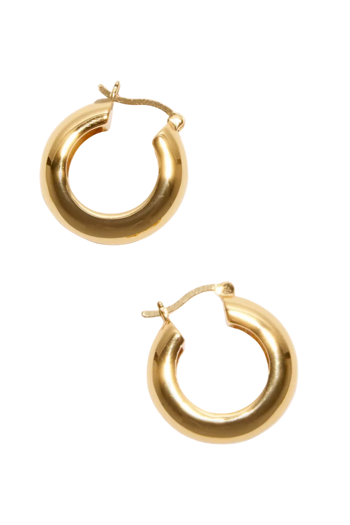 Lizzie Fortunato Medium Mood Hoops in gold