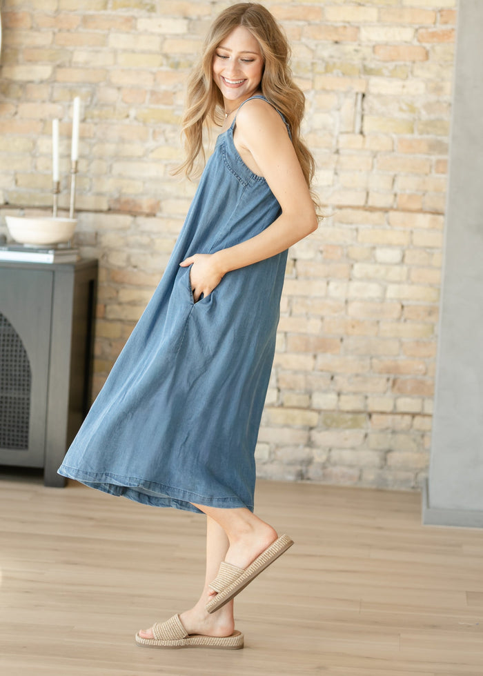 Lightweight Tencel Tank Maxi Dress FF Dresses