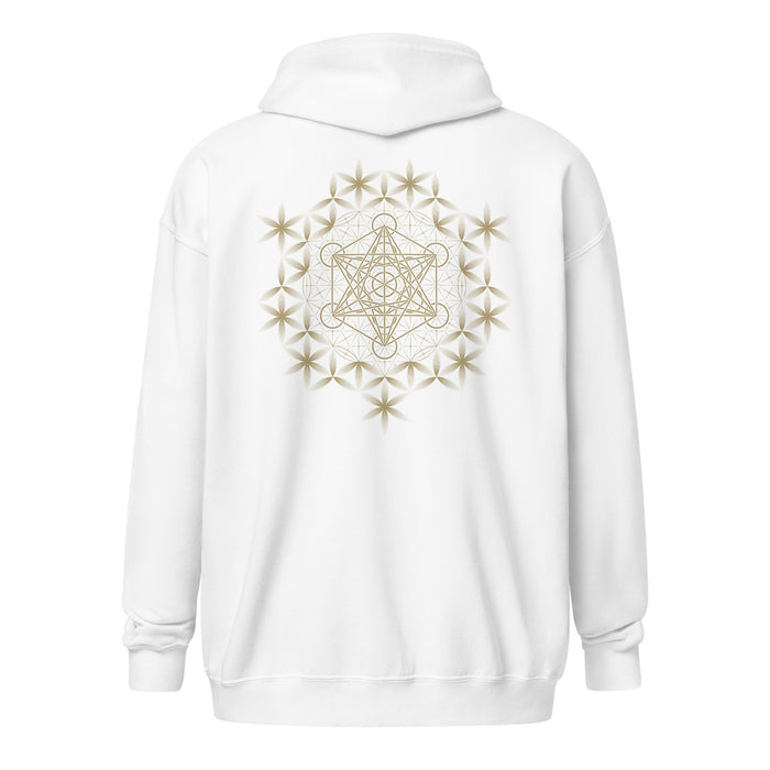Metatron's Cube Hoodie Choice of Colors — visionary art by Symbolika