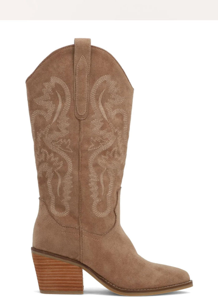 MIA™ Crosley Vegan Suede Boot Shoes