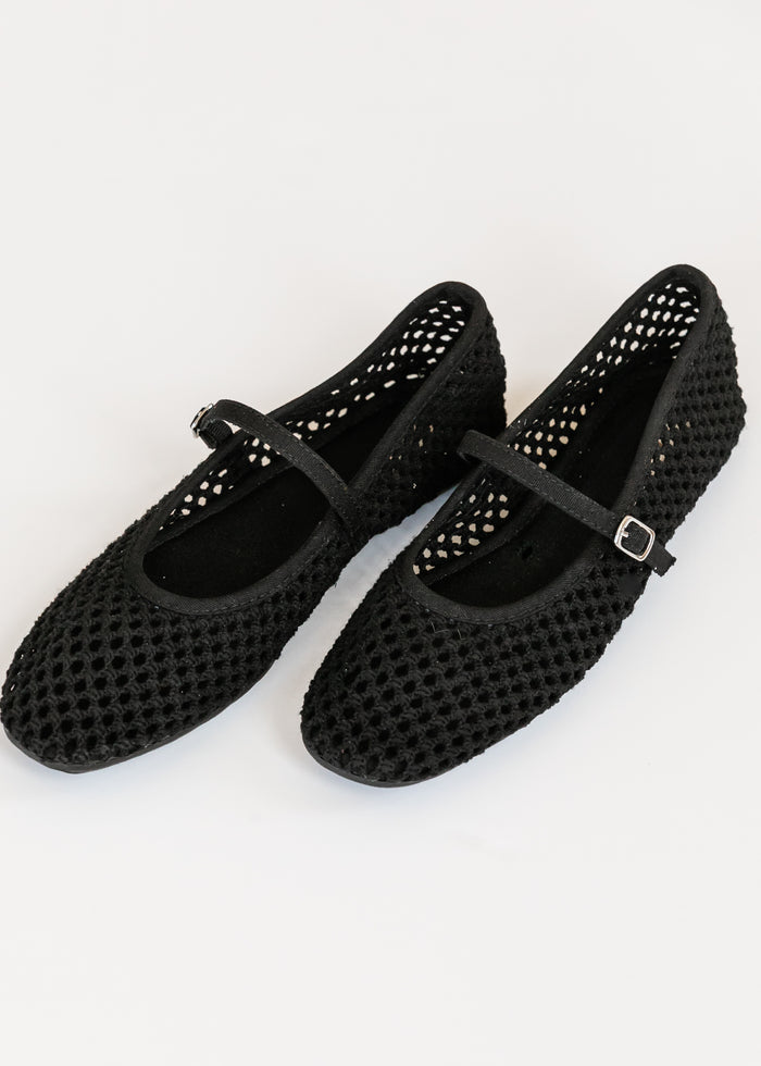 MIA™ Women's Black Kora Flats Shoes 6