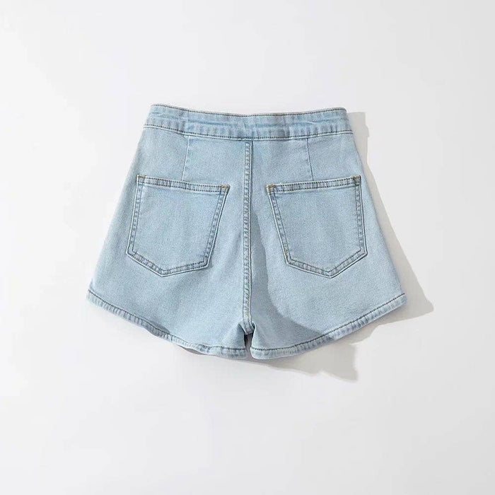 Micro High Waist Denim Shorts