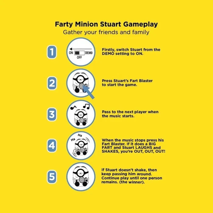 Minions Farty Minion Stuart - ebebek - Black Friday