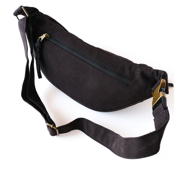 Molekula Mono Fanny Pack — Molecular Art Fanny Pack - Detail Close-Up by Symbolika