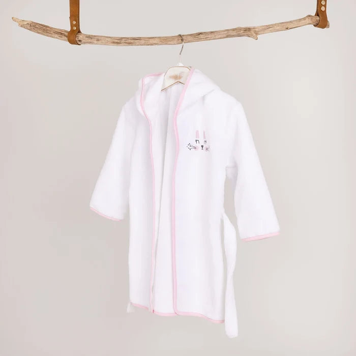 Mollia Girl Baby Bathrobe - White - ebebek - Black Friday
