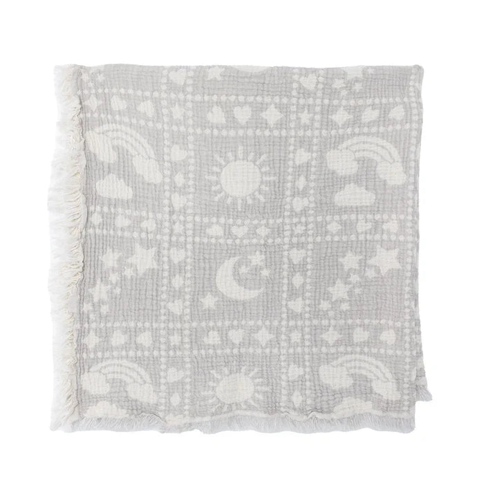 Mollia Unisex Muslin Blanket - Grey Grey - ebebek