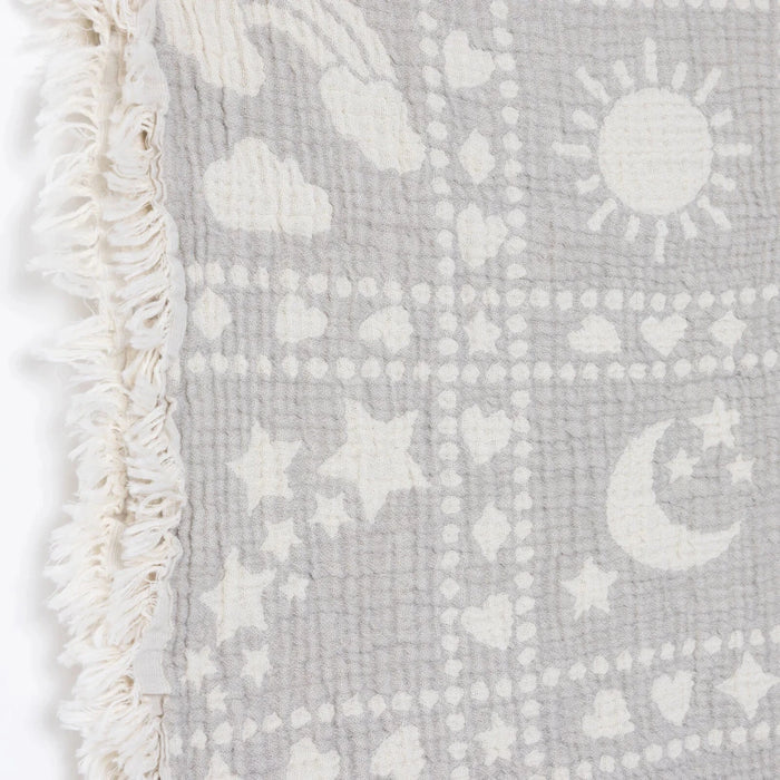Mollia Unisex Muslin Blanket - Grey Grey - ebebek