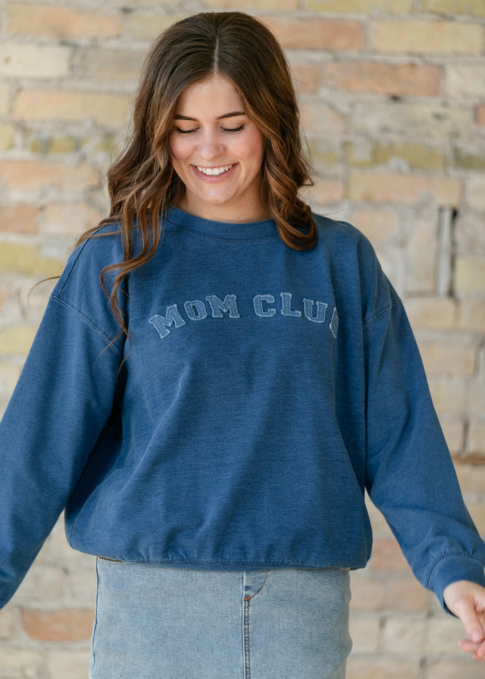 Mom Club Crewneck Knit Top FF Tops