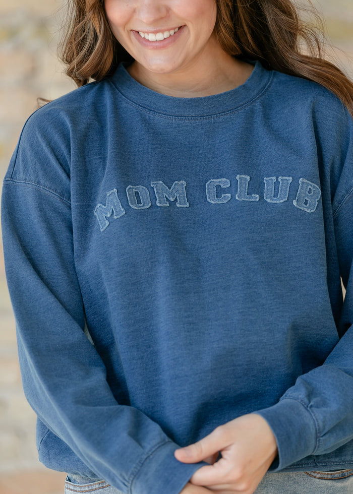 Mom Club Crewneck Knit Top FF Tops