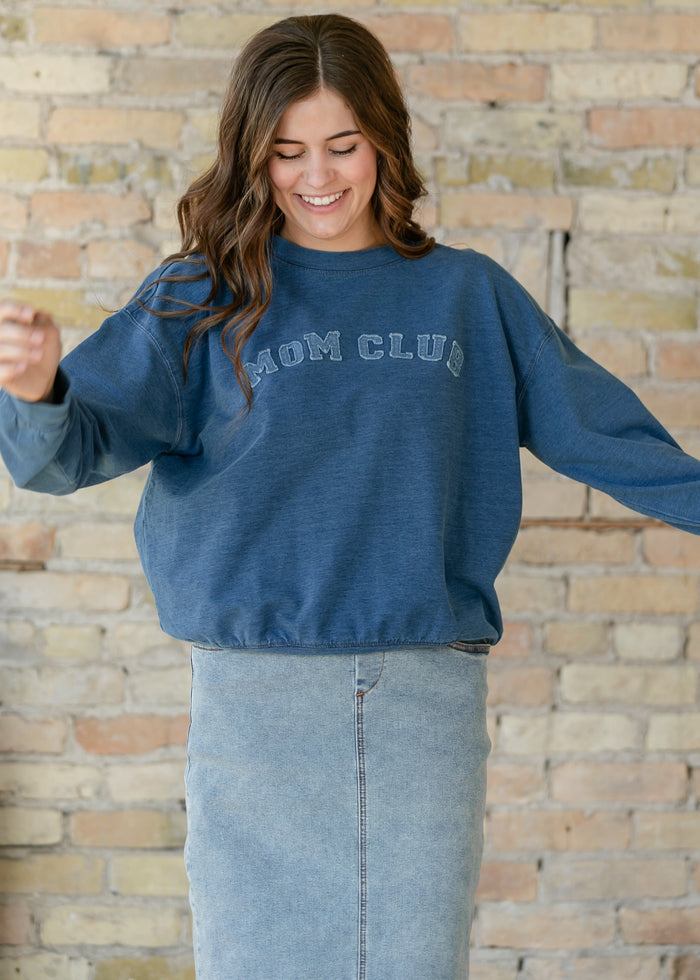 Mom Club Crewneck Knit Top FF Tops