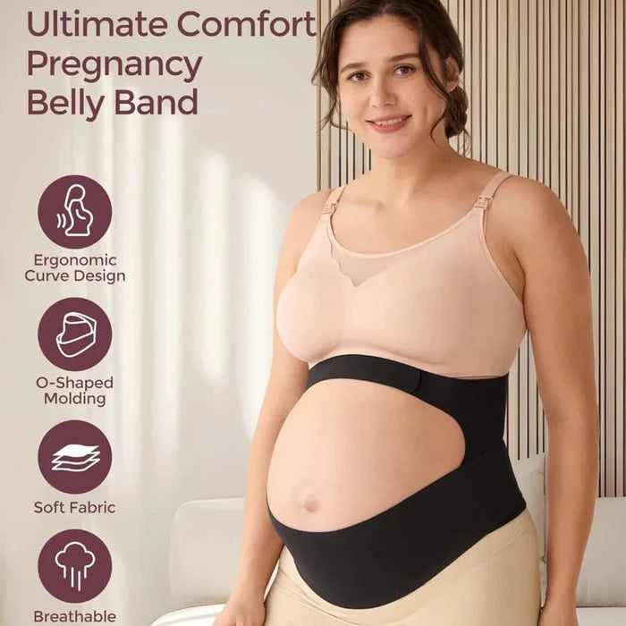 Momcozy YB001 Ergonext Maternity Belly Band L - Black - ebebek