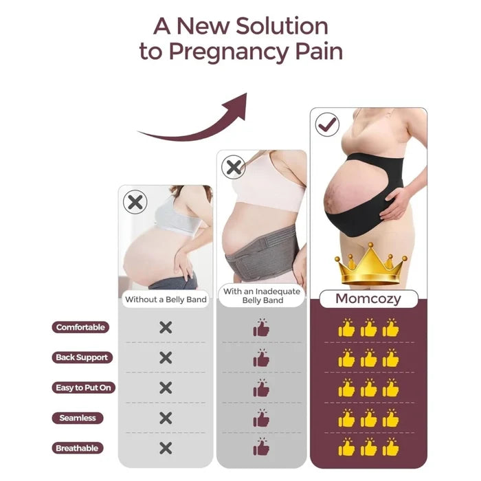 Momcozy YB001 Ergonext Maternity Belly Band M - Black - ebebek