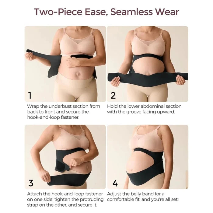 Momcozy YB001 Ergonext Maternity Belly Band M - Black - ebebek