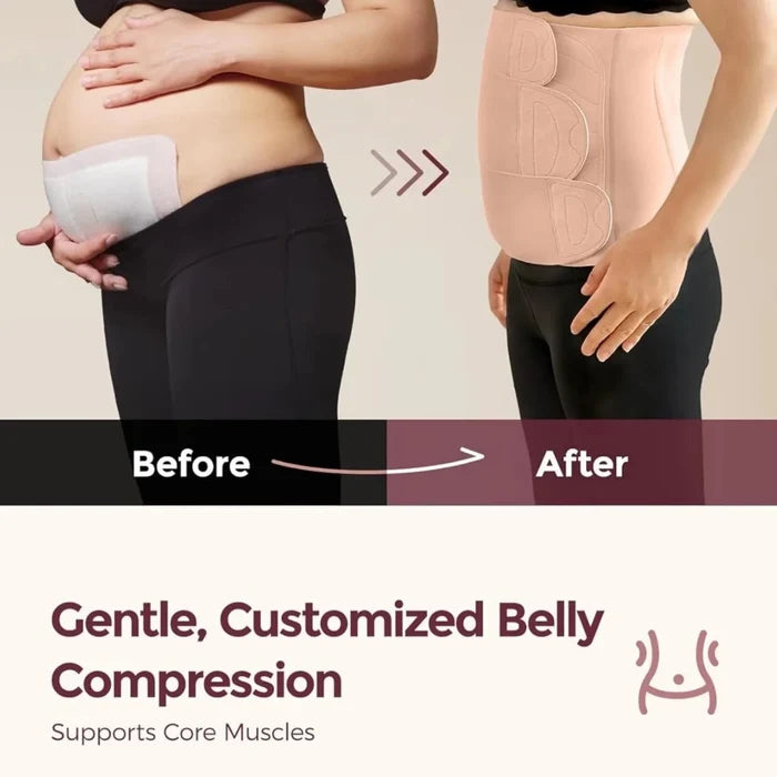 Momcozy Ergowrap Postpartum Belly Band Standard XL - Oyster Pink - ebebek