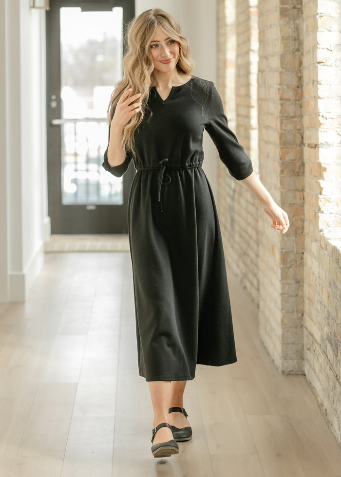 Monica Tie Waist Midi Dress IC Dresses