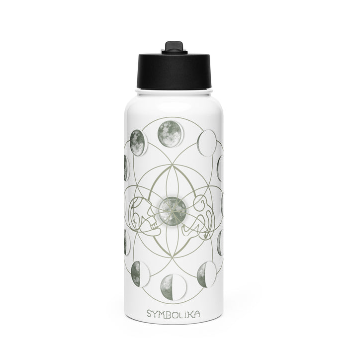 Moon Time Water Bottle — visionary art by Symbolika