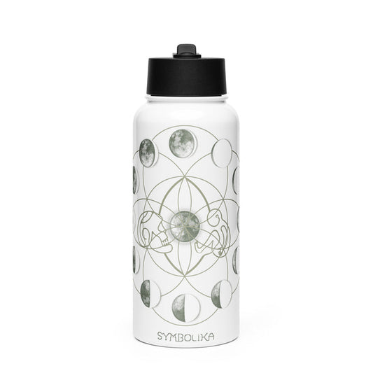 Moon Time Water Bottle — visionary art by Symbolika